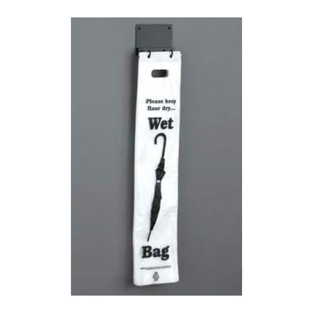 Glaro. Wall Mount Wet Umbrella Bag Holder, Satin Black WVB11BK